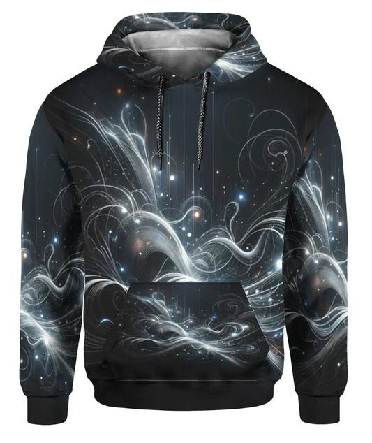 Abstract Galaxies Hoodie - Towels And Tapestries